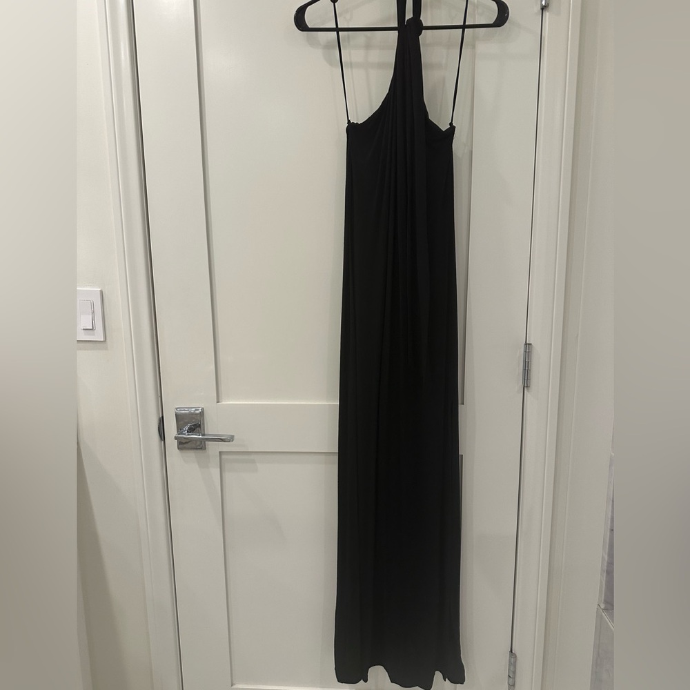 Alice + Olivia NWT Black Maxi Halter Amaya Dress - Picture 4 of 7